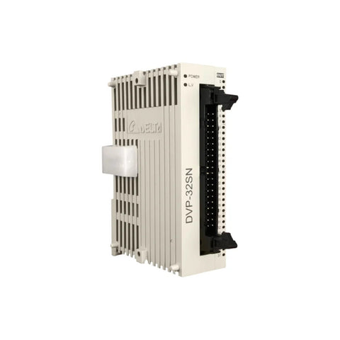 Delta DVP32SN11TN PLC Module with reliable industrial communication and robust design.