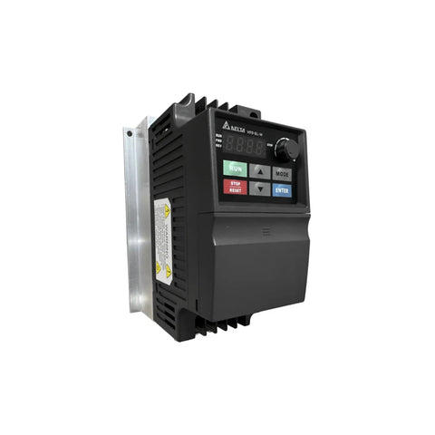 Delta VFD015EL43W-1 1.5 kW variable frequency drive for 200–240 V industrial motor control.