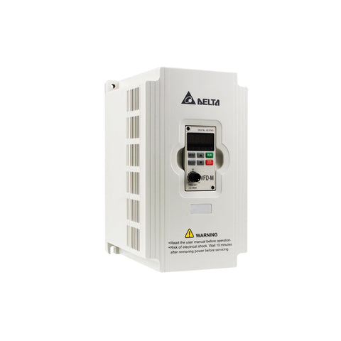 Delta VFD015M21A Variable Frequency Drive with compact design and industrial-grade capabilities.