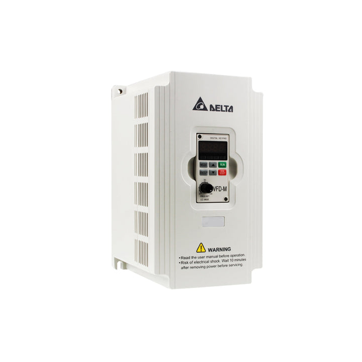 Delta VFD015M21A Variable Frequency Drive with compact design and industrial-grade capabilities.