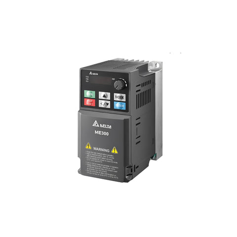 Delta VFD4A8ME21ANNAA AC motor drive, 0.75 kW frequency inverter for precise industrial motor control.