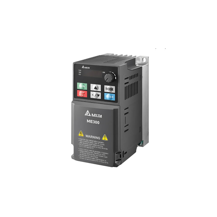 Delta VFD4A8ME21ANNAA AC motor drive, 0.75 kW frequency inverter for precise industrial motor control.