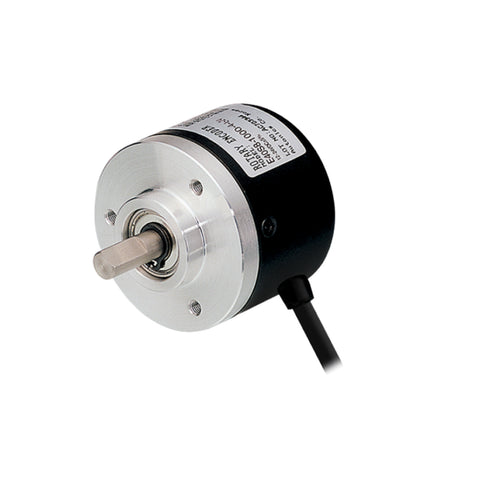 Autonics E40S6-2500-6-L-5 rotary encoder with 2500 PPR, 6 mm shaft, and line driver output.