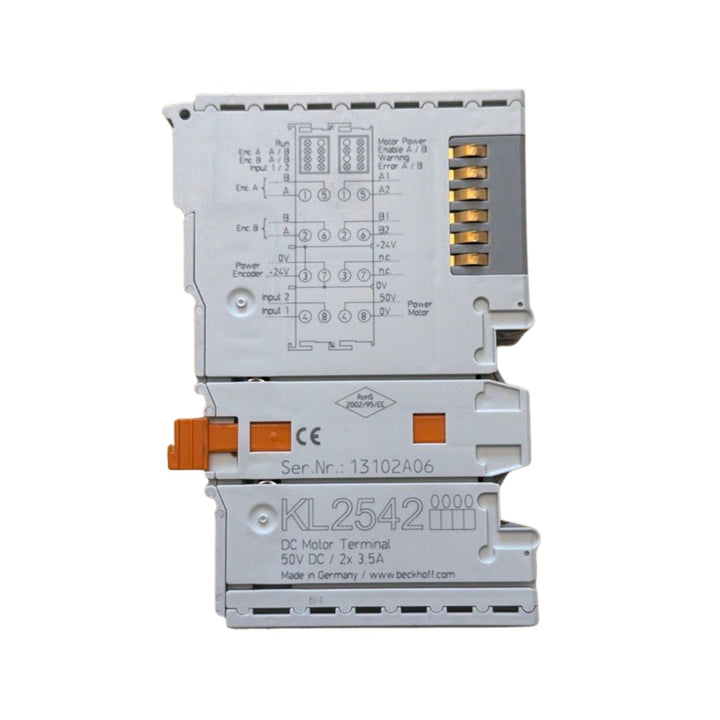 Beckhoff KL2542 2-channel DC motor motion control Bus Terminal module.