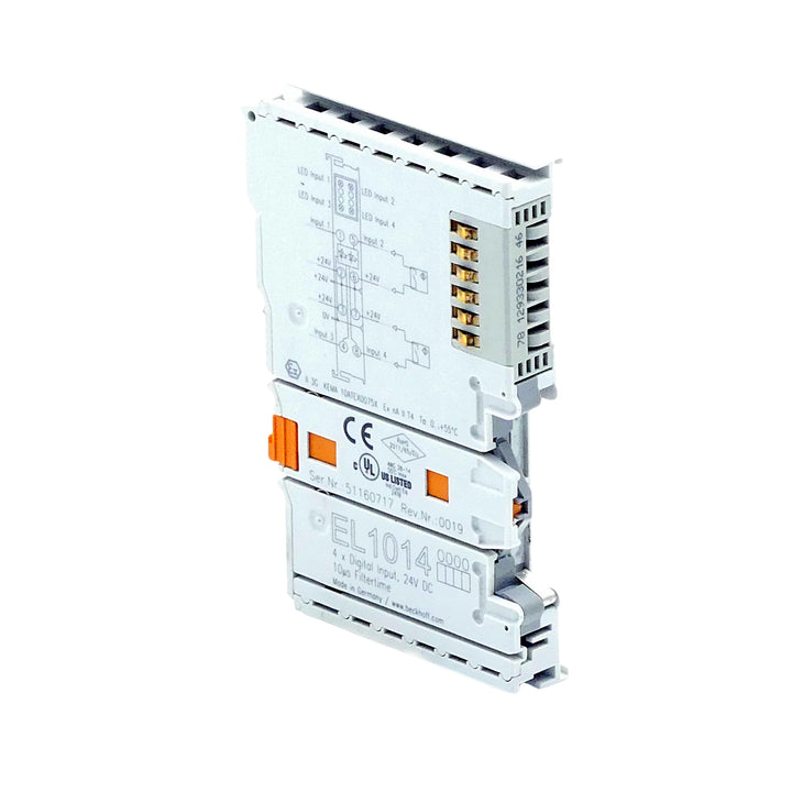 Beckhoff EL1014 4-channel digital input terminal, 24 V DC, for precise signal detection in automation systems.