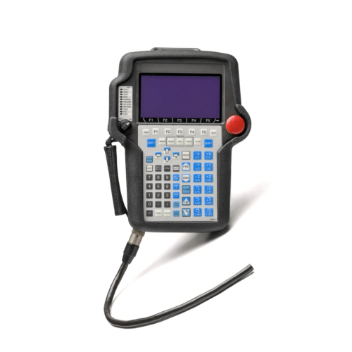FANUC A05B-2308-C307 teach pendant for robot programming, real-time motion control, and safe manual operation in industrial automation systems.