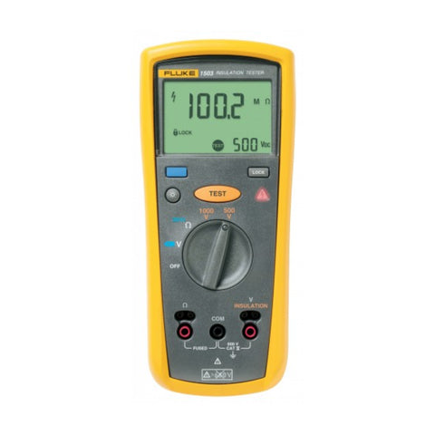 Fluke 1503 insulation resistance tester, 500/1000 V, up to 2000 MΩ, remote probe