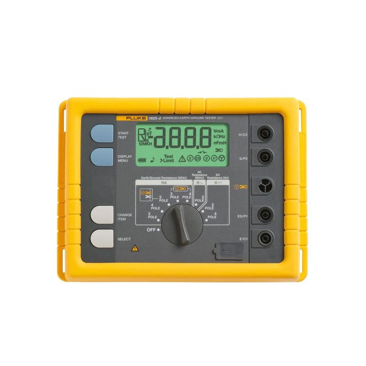 Fluke 1625-2 GEO earth ground tester kit with clamps, stakes, and accessories