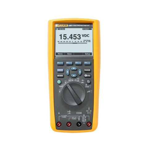 Fluke 287 true-RMS electronics logging multimeter with TrendCapture, 1000 V, 10 A, 100 kHz bandwidth