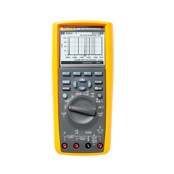 Fluke 289 true-RMS logging multimeter, 1000 V / 10 A, LoZ voltage, TrendCapture