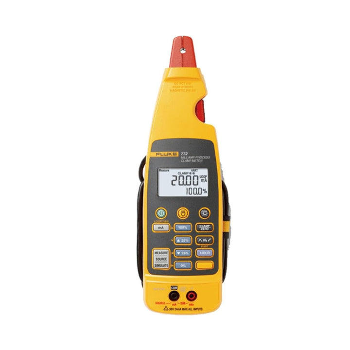 Fluke 772 Milliamp Process Clamp Loop Meter, clamp and source, dual backlit display