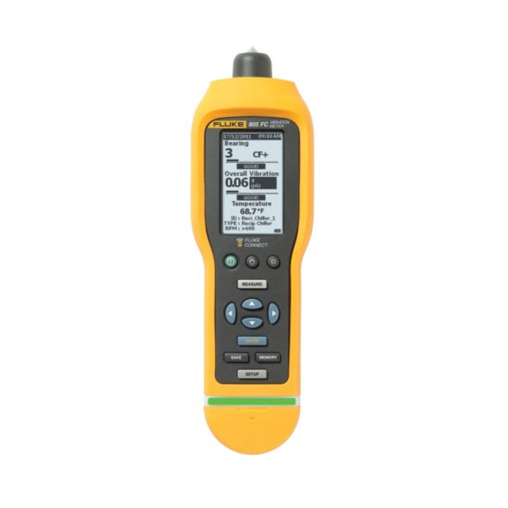Fluke 805 FC wireless vibration meter, overall & bearing analysis, IR temperature