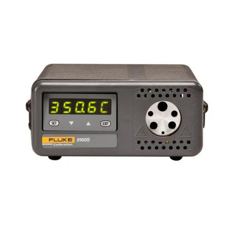 Fluke 9100S handheld dry-well calibrator, 35–375 °C, compact field unit