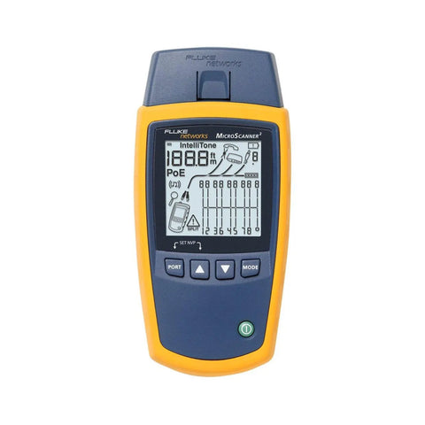 Fluke MS2-100 MicroScanner2 cable verifier, wiremap, length, and service detection