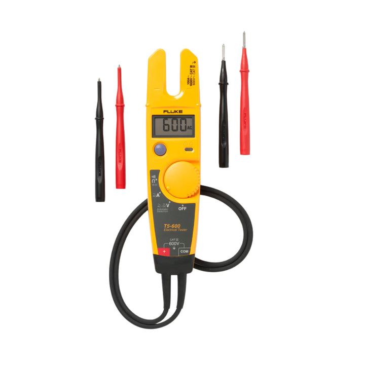 Fluke T5-600 voltage, continuity and current tester, 600 V, 100 A, OpenJaw