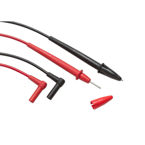 Fluke TL75 Hard-Point test lead set, 48-in PVC leads, 10 A, CAT II 1000 V; caps enable CAT IV 600 V