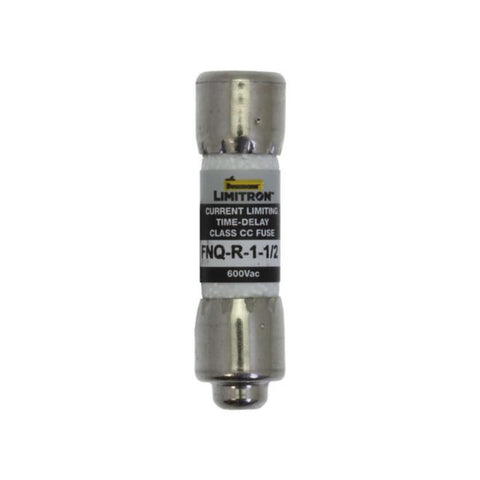 Bussmann FNQ-R-1-1/2 Class CC fuse, 1.5 A, 600 V, time-delay high inrush
