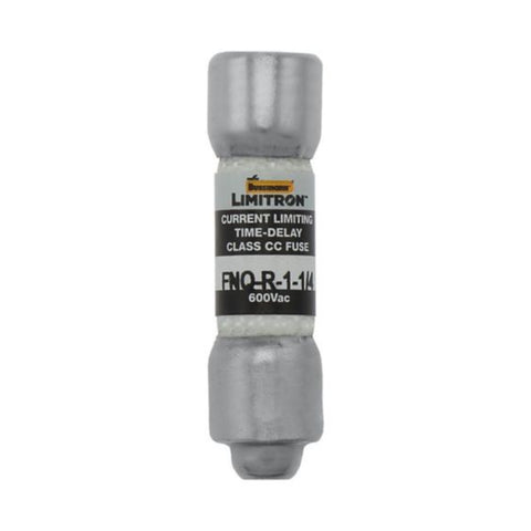 Bussmann FNQ-R-1-1/4 time-delay fuse, 1.25 A 600 V, Class CC