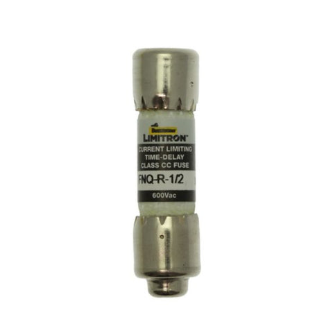 Bussmann FNQ-R-1/2 Class CC fuse, 0.5 A, 600 V, time-delay, rejection style