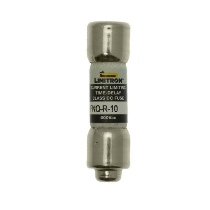 Bussmann FNQ-R-10 Class CC fuse, 10 A, 600 V, dual element, time-delay