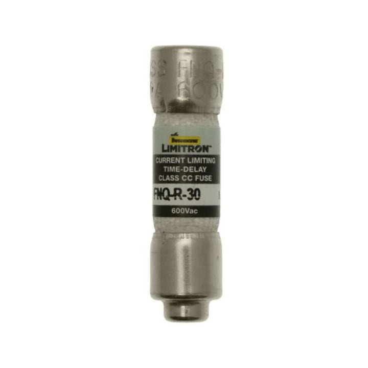 Bussmann FNQ-R-30 Class CC fuse, 30 A, 600 V, time-delay, dual element