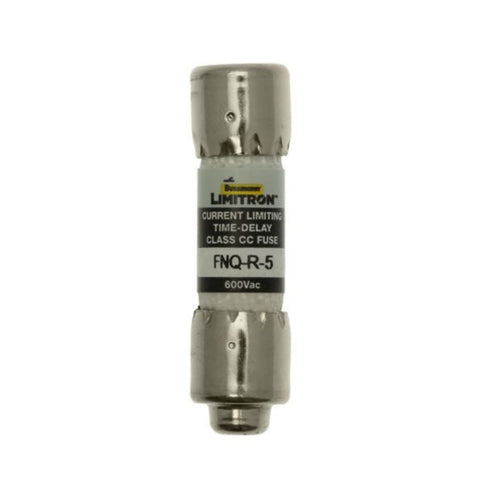 Bussmann FNQ-R-5 Class CC fuse, 5 A, 600 V, dual element, time-delay