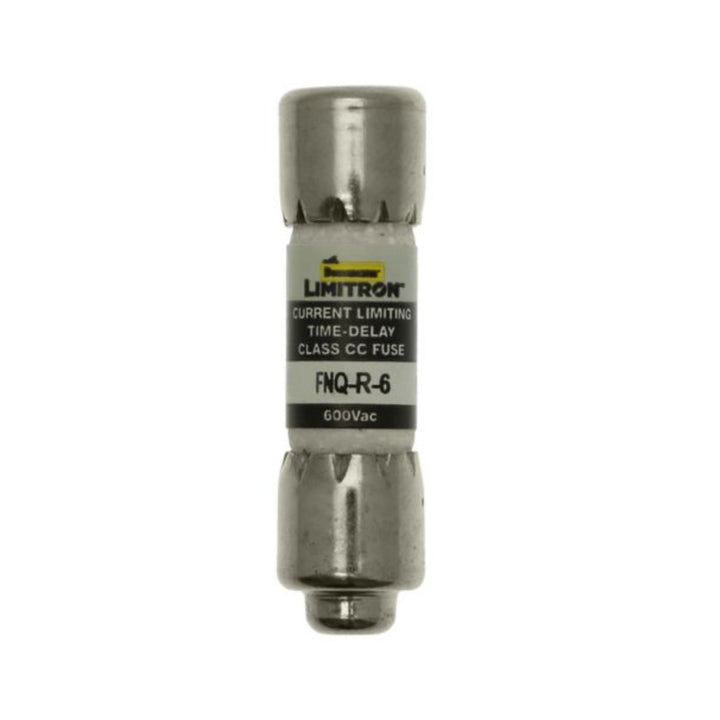 Bussmann FNQ-R-6 Class CC fuse, 6 A, 600 V, time-delay, dual element