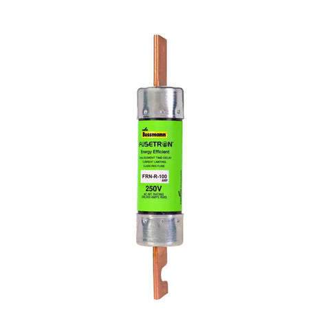 Bussmann FRN-R-100 Class RK5 fuse, 100 A, 250 V AC, dual element, time-delay