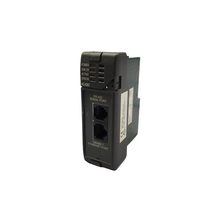 Host Automation H2-EBC Ethernet base controller for DL205 PLC, 10Base-T industrial communication module.