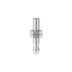 ifm IE5338 M8 inductive proximity sensor with 3 mm sensing range, flush mount design, and IP67-rated nickel-plated brass housing for precise metal detection.