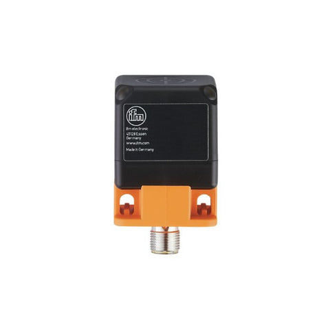 ifm IM5123 M18 inductive proximity sensor, flush mount, 2 mm range, PNP output. IP67-rated for industrial metal detection.