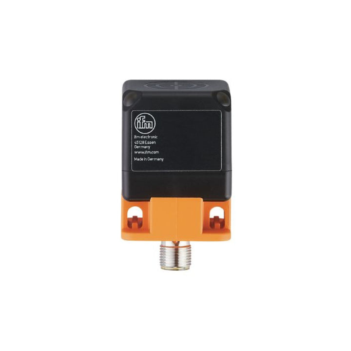 ifm IM5123 M18 inductive proximity sensor, flush mount, 2 mm range, PNP output. IP67-rated for industrial metal detection.