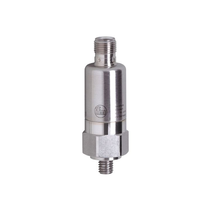 ifm VTV122 compact vibration sensor with adjustable switch output for early fault detection in motors, pumps, and industrial machinery.