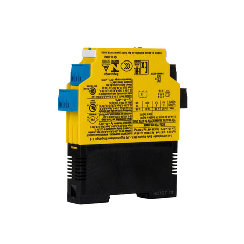 Turck IM1-22Ex-R intrinsically safe 2-channel switching amplifier with relay outputs for Ex environments.