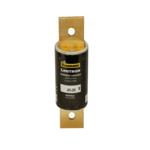 Eaton Bussmann JKS-200 Class J fuse, 200 A, 600 V, bolted blade connection