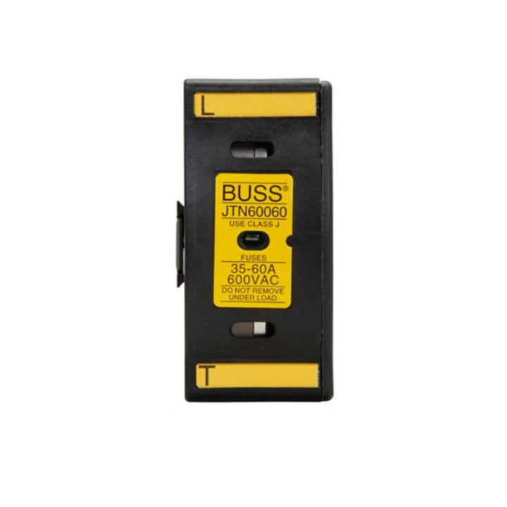 Bussmann JTN60060 finger-safe fuse holder, Class J, 60 A, 600 V, DIN rail mount