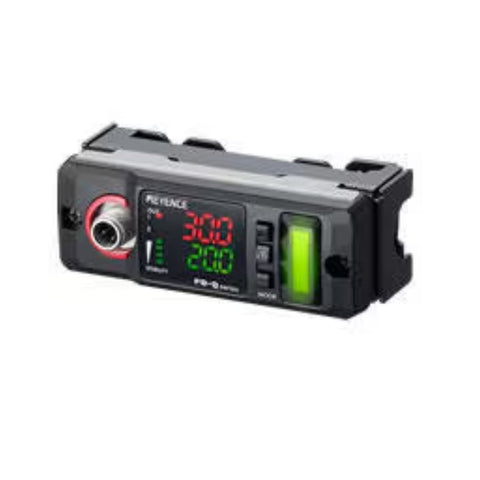 Keyence FD-Q10C clamp-on flow sensor for 1/4" and 3/8" pipes. Easy installation, non-invasive design, compatible with various liquids. Shop now.