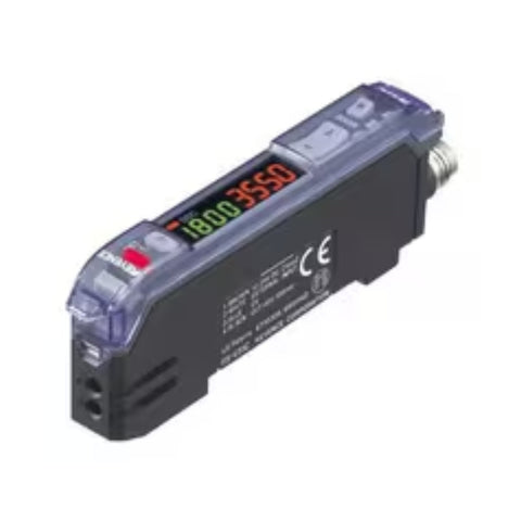 Keyence FS-V31CP fiber optic amplifier with IO-Link and PNP output for high-speed, smart detection in factory automation. Shop now.