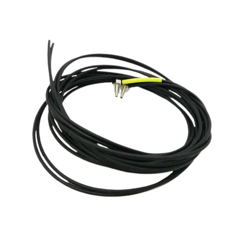 Keyence FU-77TZ reflective fiber optic sensor head with thin beam for compact, high-precision detection in automation and micro-assembly.