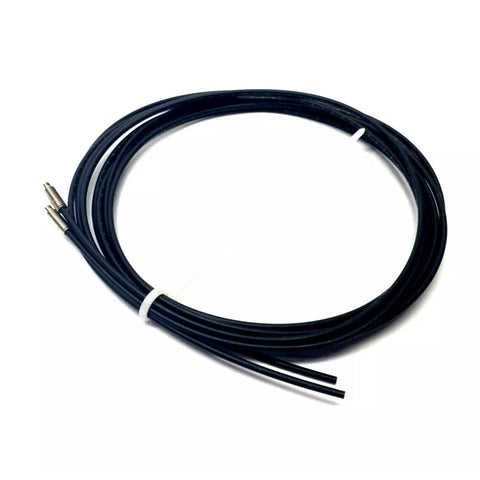 Keyence FU-7F fiber optic sensor head with flexible sheath and side-view detection. Perfect for compact, dynamic industrial environments.