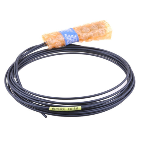 Keyence FU-E11 side-view fiber optic sensor head for FS Series. Compact, durable, and ideal for tight-space detection applications.