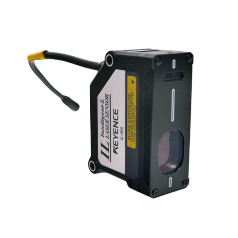 Keyence IL-300 CMOS laser sensor head for 300 mm range precision measurement in automation and inspection. Shop now.