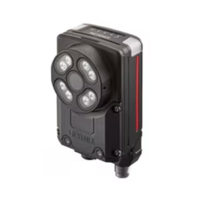 Keyence IV3-500MA AI vision sensor with autofocus and lighting for advanced image-based inspection in industrial environments.