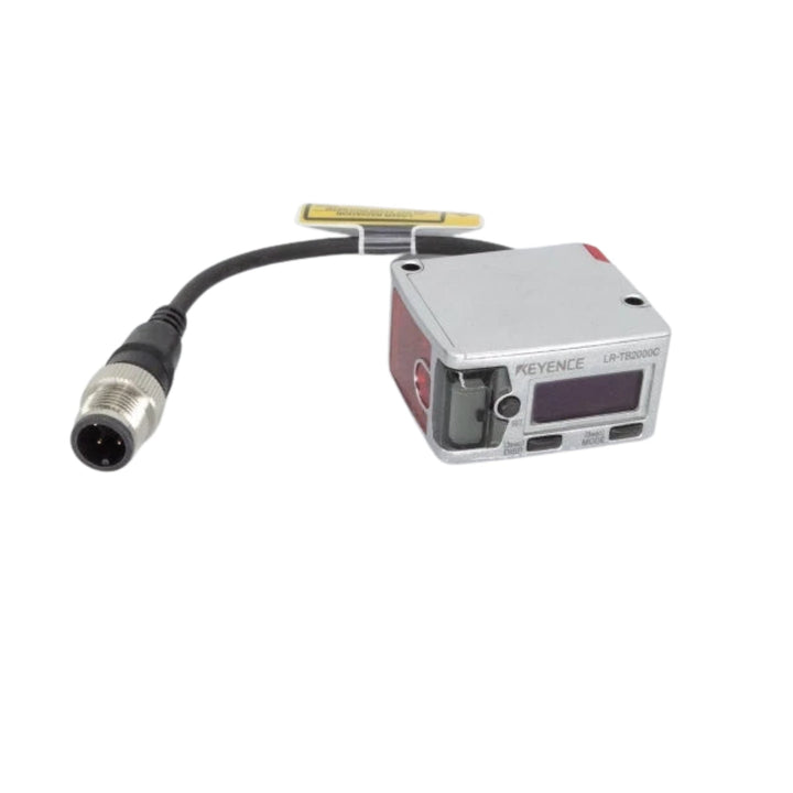 Keyence LR-TB2000C long-range laser sensor with built-in amplifier for accurate detection in industrial automation systems.