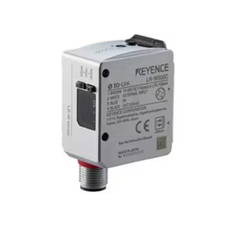 Keyence LR-W500C full-spectrum reflective sensor with 500 mm range for detecting colors, materials, and objects in industrial environments