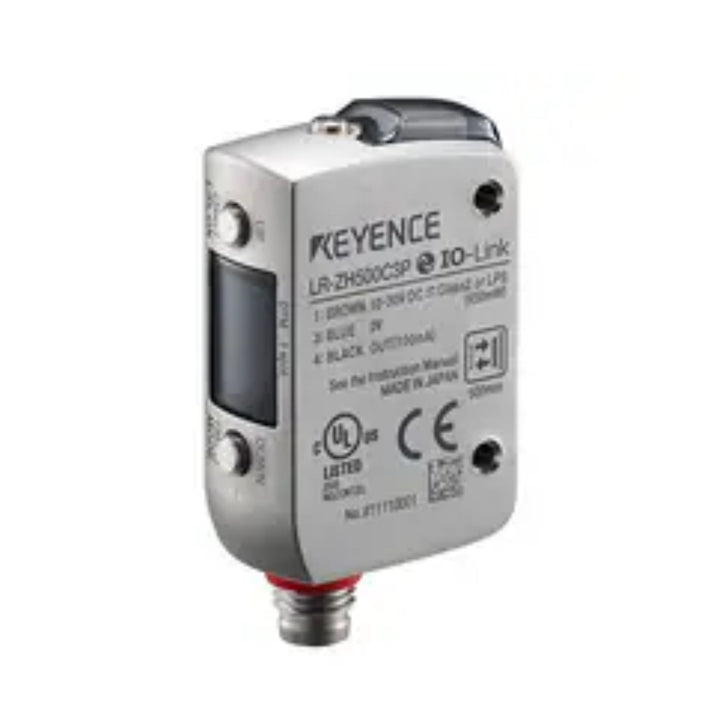 Keyence LR-ZH500C3P 500mm reflective sensor with IO-Link and PNP output, built for durable and smart industrial automation. Shop now.