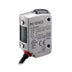 Keyence LR-ZH500P CMOS laser sensor with 35-500 mm range, PNP output, and IP68/69K-rated stainless steel housing for industrial applications.
