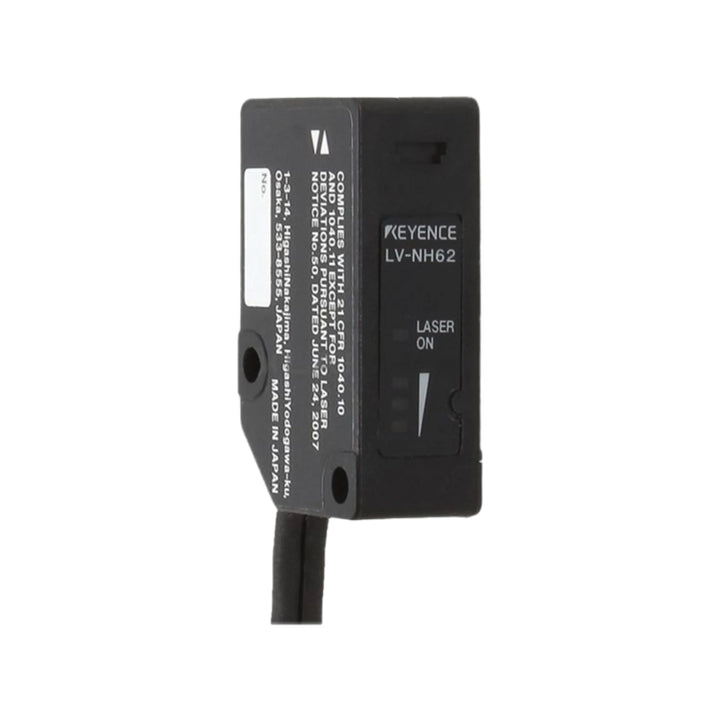 Keyence LV-NH62 coaxial reflective fiber sensor head for high-precision detection of small or glossy targets. Shop now.