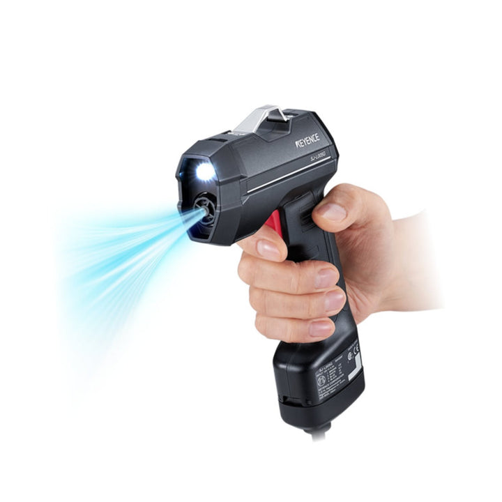 Keyence SJ-L005G static eliminator with supersonic airflow and rugged design for fast, effective electrostatic discharge control.