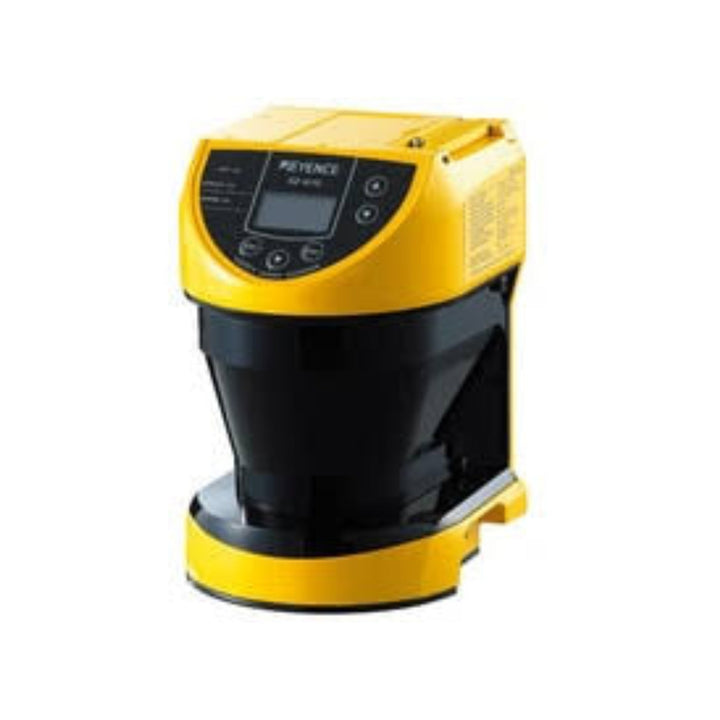 Keyence SZ-01S laser scanner head for safety zone monitoring, providing wide-area, high-speed detection in industrial environments.